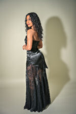 Celina lace and satin tube dress - Image 6