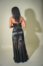 Celina lace and satin tube dress - Image 2