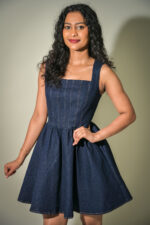Carol Denim Mini Dress - Image 2