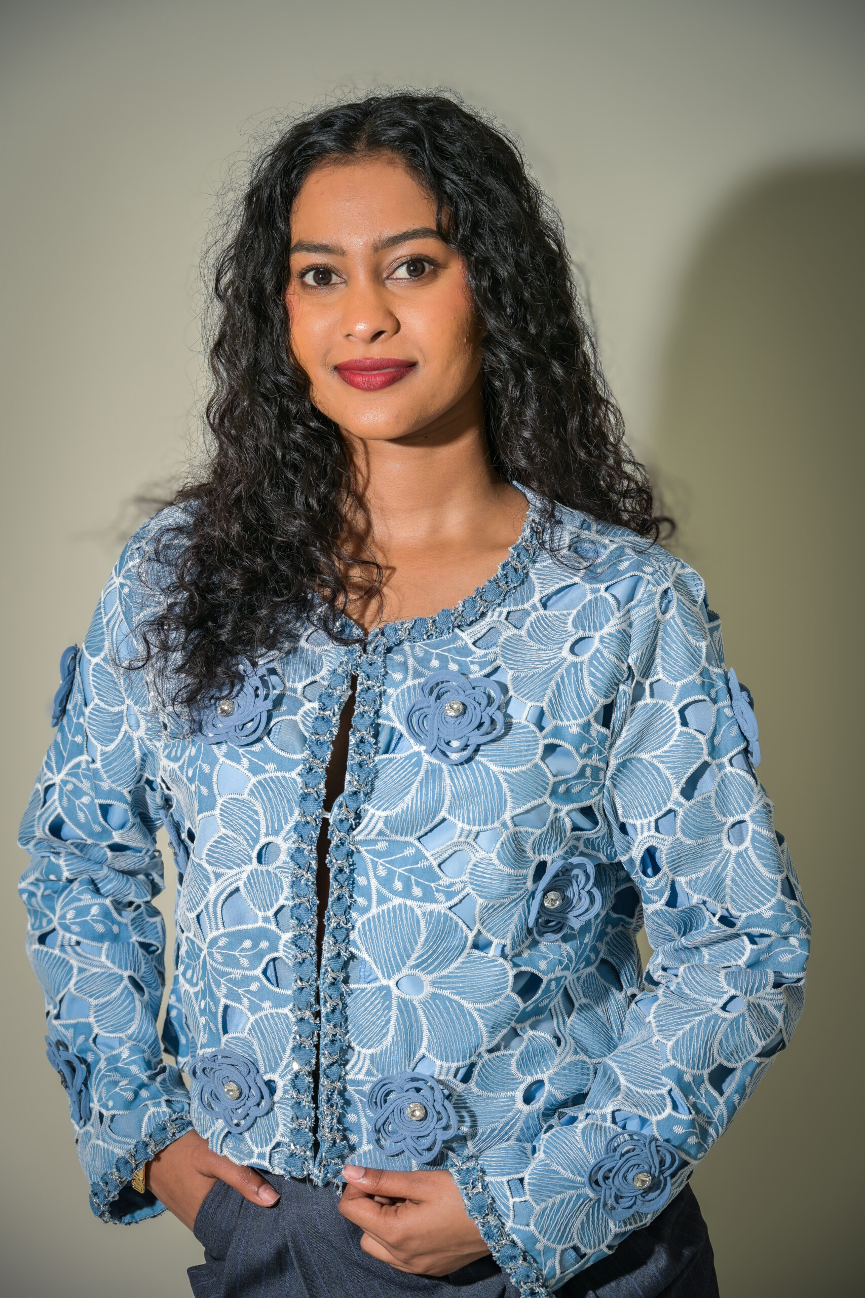 DSC_1441 Floral Denim Jacket - Image 1