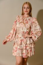 Madison Ruffle Bottom Mini Dress - Image 3