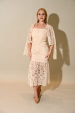 Krissy Lace Midi Dress With Bolero