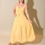 Tracy Embroidery Detail Maxi Dress