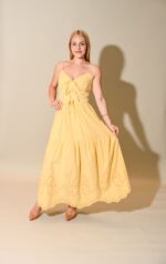 Tracy Embroidery Detail Maxi Dress