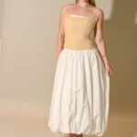 Alya Balloon Bottom Strap Maxi Dress