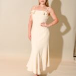 Taylor Bow strap Long Dress