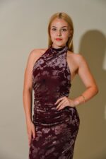 Scarlett Halter Back Maxi Dress - Image 4