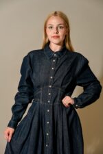 Isabella Button Front Long Dress - Image 2