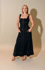 Jane Lace Front Top Skirt Set