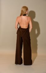 Poppy Twist Style Halter Back Pant Set - Image 5