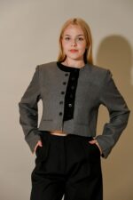Jasmine Crop Long Sleeve Jacket