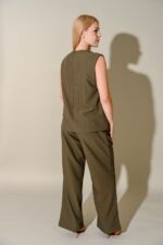 Shayla Split Front Top & Wide Leg Pants Set - Image 5