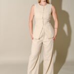 Madi Wide Leg Pant Suit With Belt