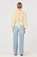 Amie Sheer Balloon Sleeve Top - Image 2