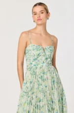 Bayley Pleated Floral Maxi Dress - Image 3