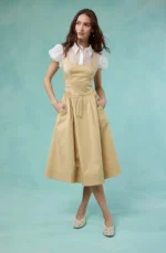 Carrington Contrast Layered Midi Dress - Image 4