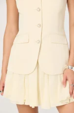 Christen Contrast Vest Mini Dress - Image 4