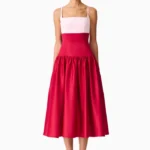 June A-Line Gown in Pink & Red