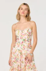 Lianna Floral Bustier Maxi Dress - Image 4