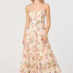 Lianna Floral Bustier Maxi Dress
