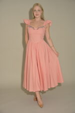 Olivia Sweetheart Cut Midi Dress