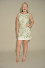 Chelsea Leaf Print Mini Dress