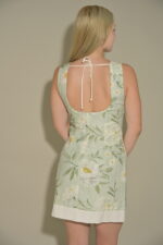 Chelsea Leaf Print Mini Dress - Image 3