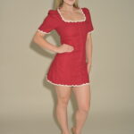 Sofia Lace Hem Mini Dress