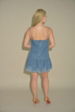 Grace Embroidery Hem Strap Mini Dress - Image 3