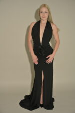 halter slit front maxi dress - Image 2
