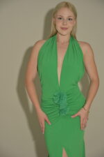 halter slit front maxi dress - Image 5
