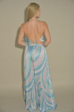 Sarah pleated crop top and pants set - Image 3