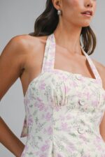 Mya Halter Back Maxi Dress - Image 3