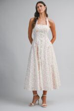 Mya Halter Back Maxi Dress