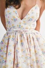 Aria Lace Back Mini Dress - Image 2