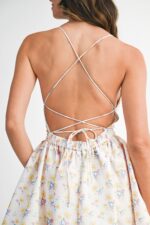 Aria Lace Back Mini Dress - Image 3