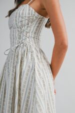 Scarlett Lace Side Midi Dress - Image 2