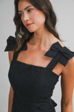 Shay Floral Detail Bow Strap Maxi Dress - Image 2