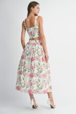 Rose Bustier Top Skirt Set - Image 3
