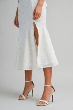 Molly Sequin Detail Front Slit Midi Dress - Image 3