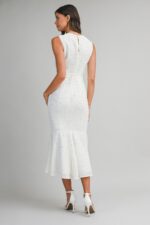 Molly Sequin Detail Front Slit Midi Dress - Image 2