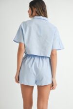 Giselle Embroidery Button Up Shirt Pant Set - Image 3