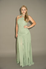 mint green tassel maxi