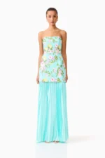 Emmeline Sequin Gown in Mint Green