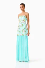 Emmeline Sequin Gown in Mint Green - Image 3
