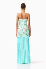 Emmeline Sequin Gown in Mint Green - Image 4