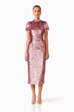 Alissa Sequin Midi Dress