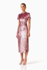 Alissa Sequin Midi Dress - Image 3