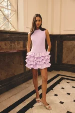 Saphine Ruffle Mini Dress - Image 3