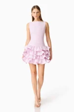 Saphine Ruffle Mini Dress